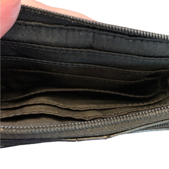 SOLD ❗️Coach Monogram Black Jacquard Mini Zipper Purse Pouch ID Card Wallet - Picture 8 of 11